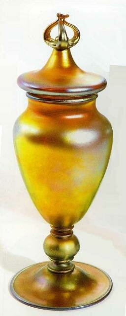 Carder Steuben Covered Vase - 3114